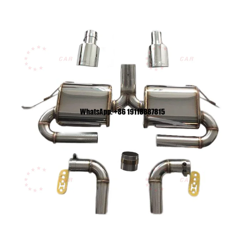 Universal Exhaust System for BM X6 E71 Upgrade to Haman Style Exhaust Pipe Stainless Steel Car Rear Exhaust Muffler Decor