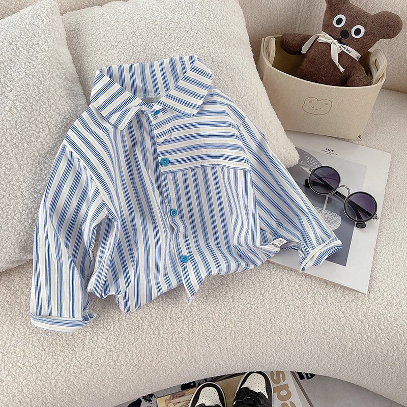 

Shirt Clothes Baby Spring Thin Shirts Toddler Infant Boy Long Sleeve Tees Tops 1 2 3 4 Y Kids Girl Cotton Shirt