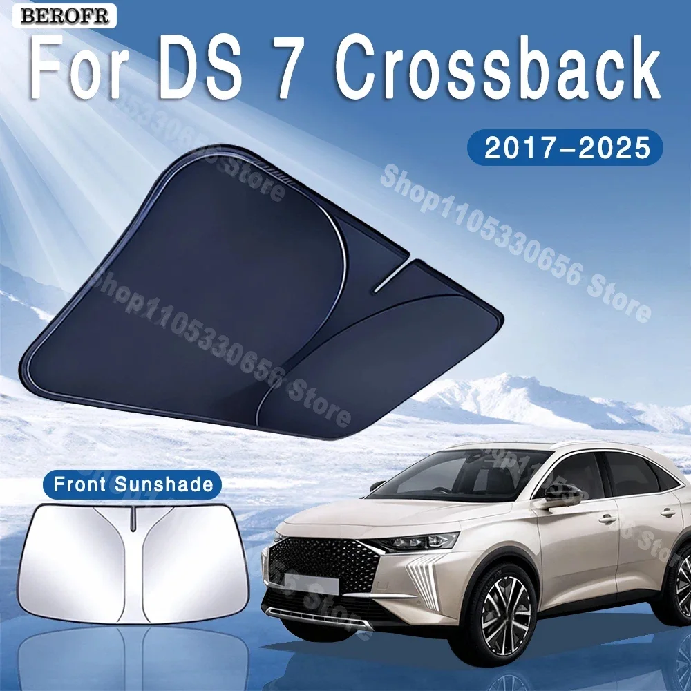 Car Sun Visor Front Windshield Sunshade Heat Insulation Summer Cooling Auto Accessories For DS 7 Crossback 2017~2025 2020 2023