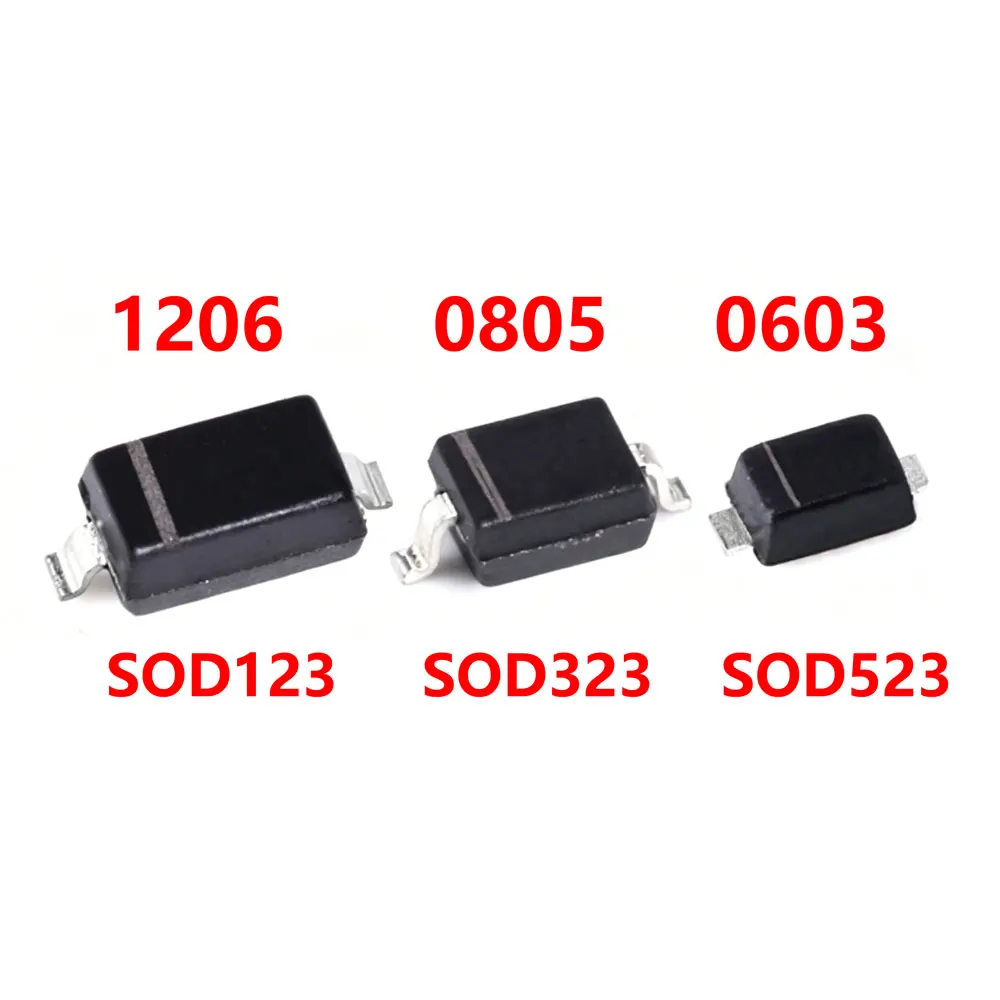 100pcs SMD diode 1N5819 UF4007 MMBD4148 1N4148WS 1N5819WS B5819WS A7 A4 T4 S4 T7 SOD123 323 523 1206 0805 0603