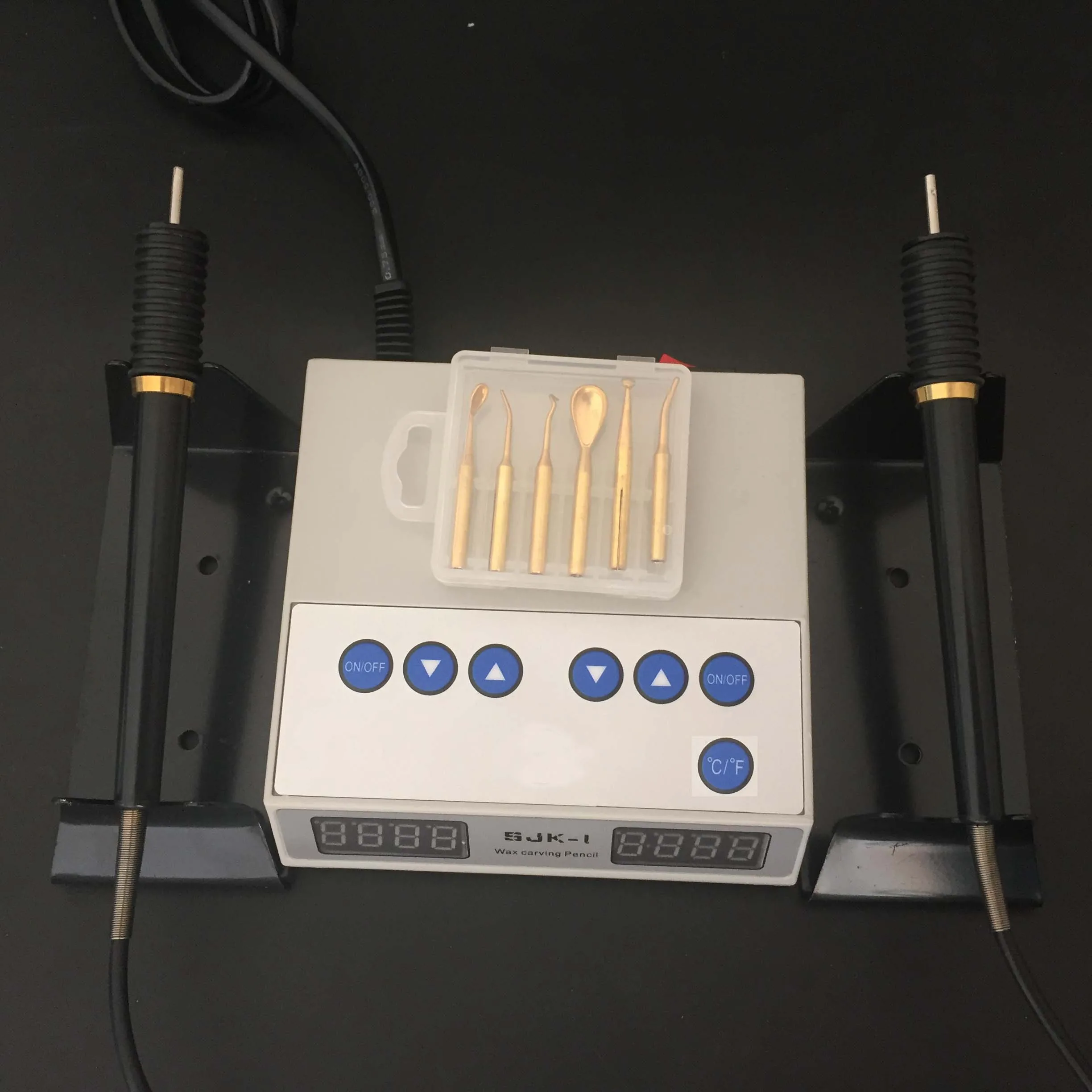 Laboratorium dentystyczne elektryczny nóż do rzeźbienia woskowego zawiera 6 końcówek woskowych + 2 długopisy/garnek gorąca sprzedaż typu A i B
