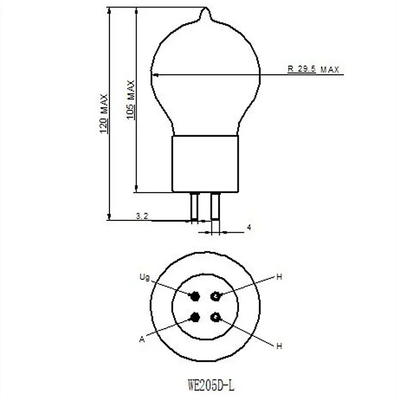 

WE205D WE205D-L PSVANE Vacuum tube precision matching original authentic