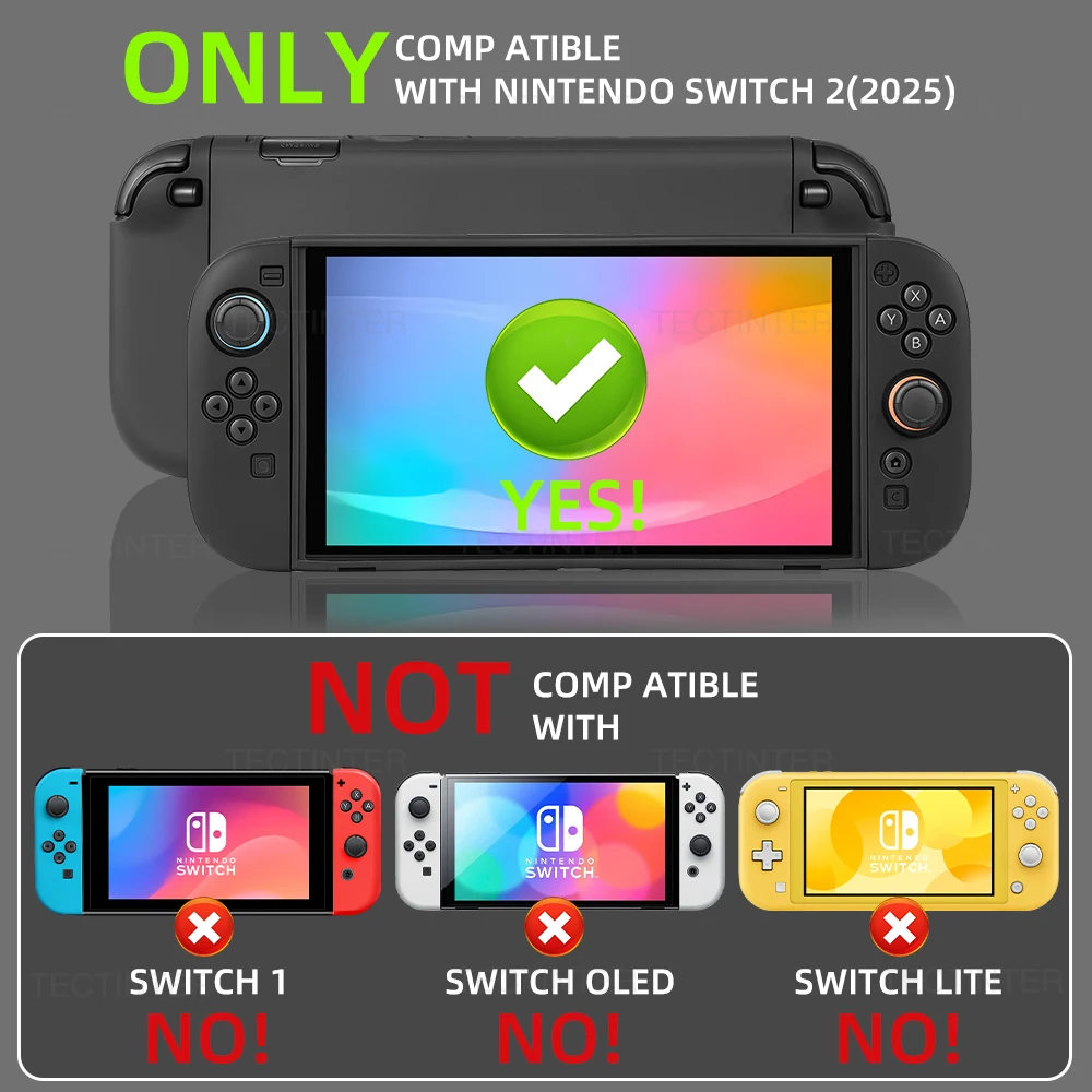 Silicone Case for Nintendo Switch 2 Console Split Protective Cover Skin Anti-fall Protector Shell For NS2 Joystick Controller