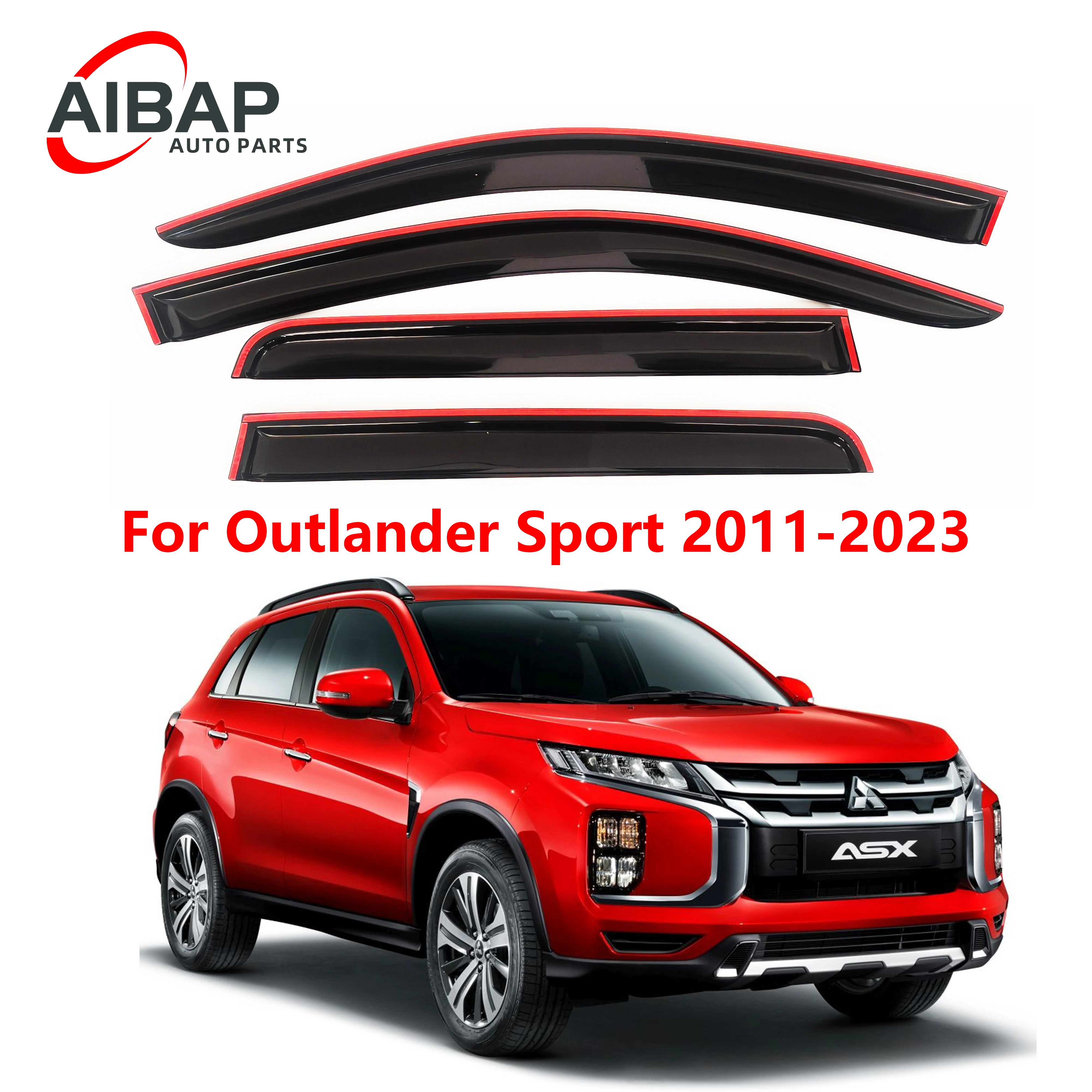 

4 pcs of the latest model car window sunshade for Mitsubishi ASX11-24, window visor rain guards window visors window rain guards