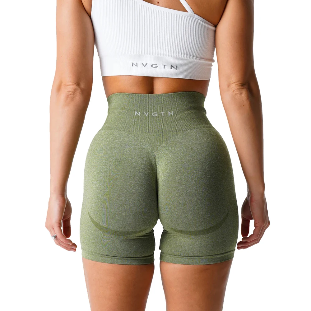 NVGTN Seamless Shorts Women Seamless Scrunch Workout Shorts High Waisted Booty Lifting Gym Yoga Shorts