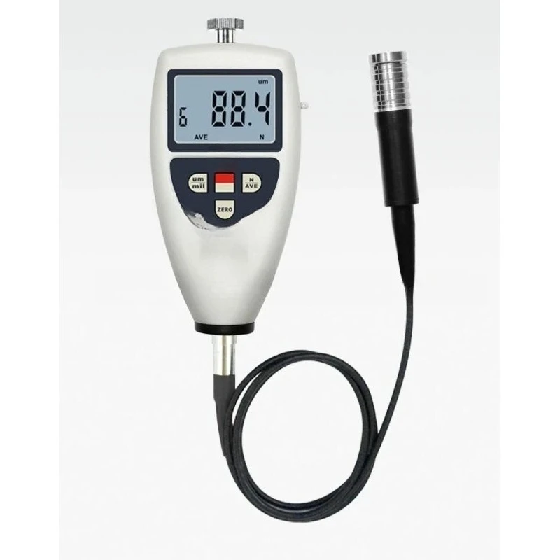 Measuring the height of the peak and valley of the surface with an integrated sandblasting and shot blasting roughness meter