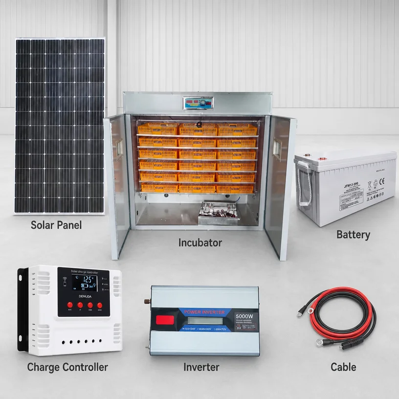 Best Selling Cheap Price 1584 Eggs Solar Capacity Incubator Microcomputet Full Automatic Egg Hatcher For Sale