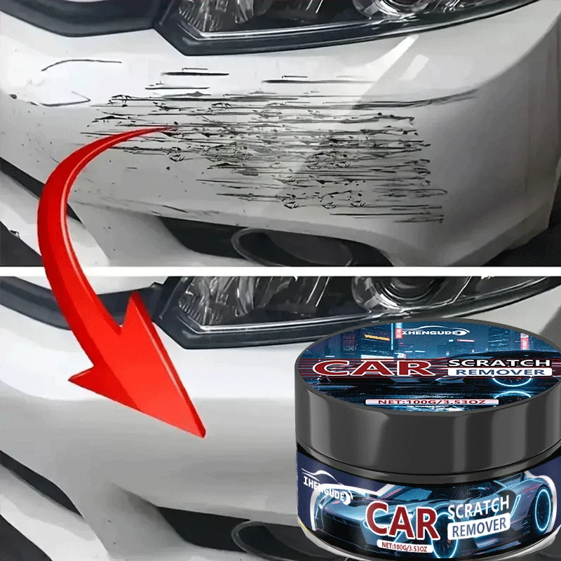 100g NanoTech Scratch Remover Wax - 3Min Repair/Color-Adaptive, No Tools & HydroShield UV Protection