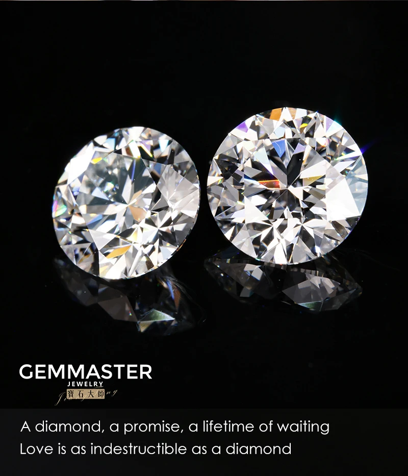 IGI GIA Lab Diamond VVS VS 0.5ct 1ct 3ct 5ct Loose Diamond Round Brilliant Cut 100% Real Lab Grown Diamond CVD HPHT