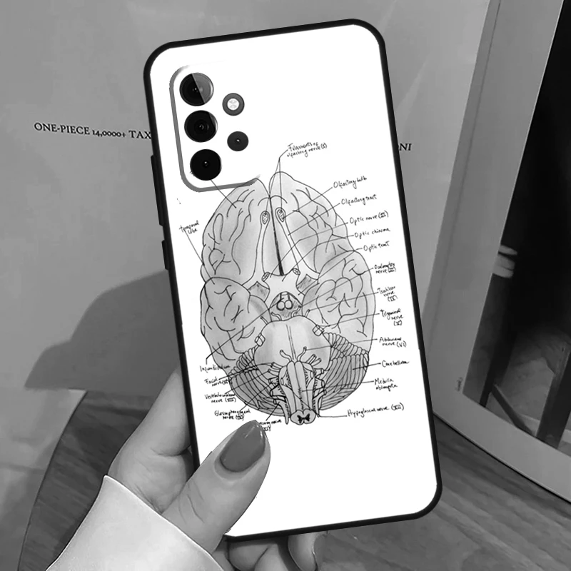 Anatomy Brain Phone Case For Samsung Galaxy A32 A52 A12 A53 A33 A23 A13 A54 A34 A14 A51 A15 A25 A35 A55