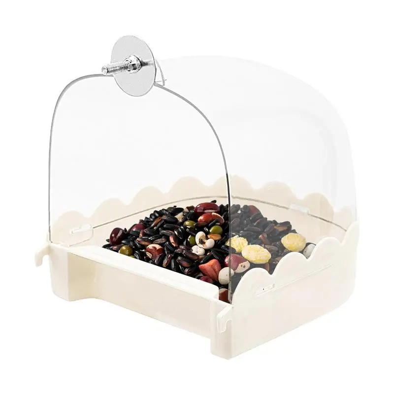 Cockatiel Bird Bath Bird Bath Bowl Multifunction Cleaning Pet Bird Cage Accessories Clear Bathtub For Birds Pet Hanging Feeder view 4