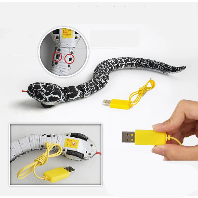 Remote Control Snake Toys for Kids Boys Children Girls Animals Cat Pets Prank Spider Shark Rattlesnake Electric Cobra RC Robots