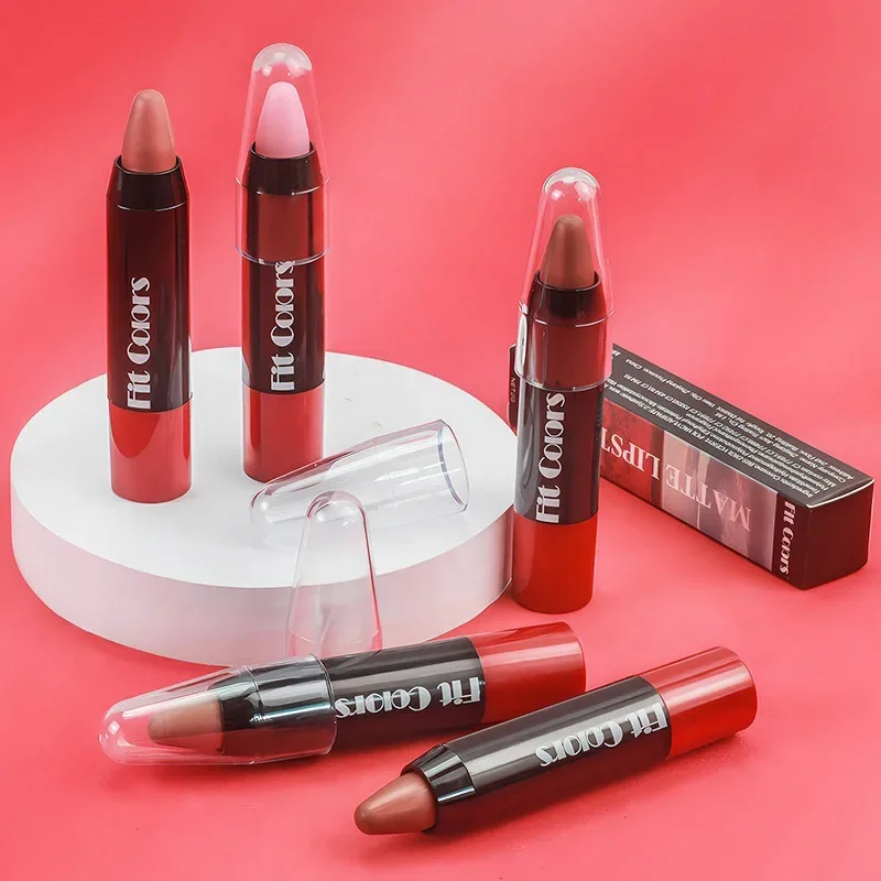 Matbruine Lip Liner Potlood Lip Contouren Duurzame Waterdichte Lippenstift Krijtpigmenten Hydraterende Lippenbalsem Cosmetica