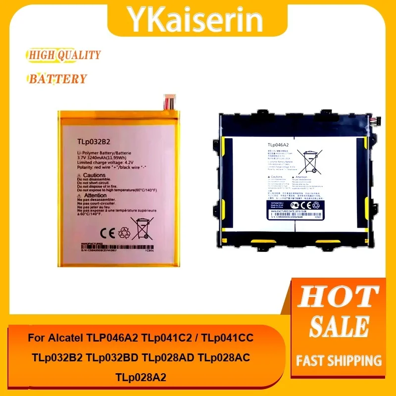 بطارية الجهاز اللوحي لـ Alcatel Onetouch POP 7 8 P310A 10 9.6، OT-P360X Pixi 3 LTE/Pixi 7.0 4G P321 P320 P320A P320X Bateria