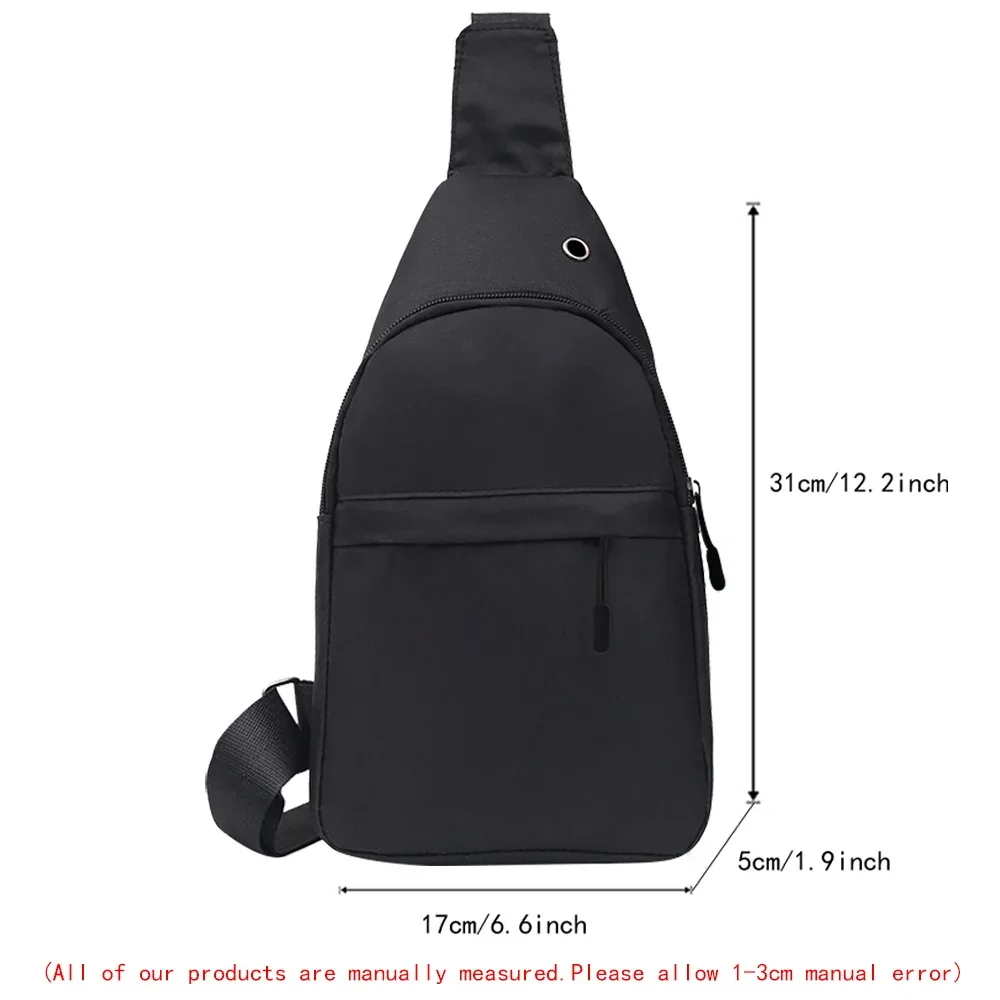 Men's Chest Bags Casual Waist Bags Small Short Travel Carry Pack Man Waterproof Shoulder Crossbody Bag Parody Print Handbags