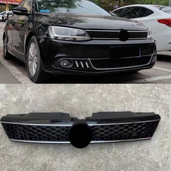 ABS Front Bumper Mask Mesh Cover Racing Grille Honeycomb Grill Center Grille For Volkswagen VW Jetta Mk6 2012 2013 2014