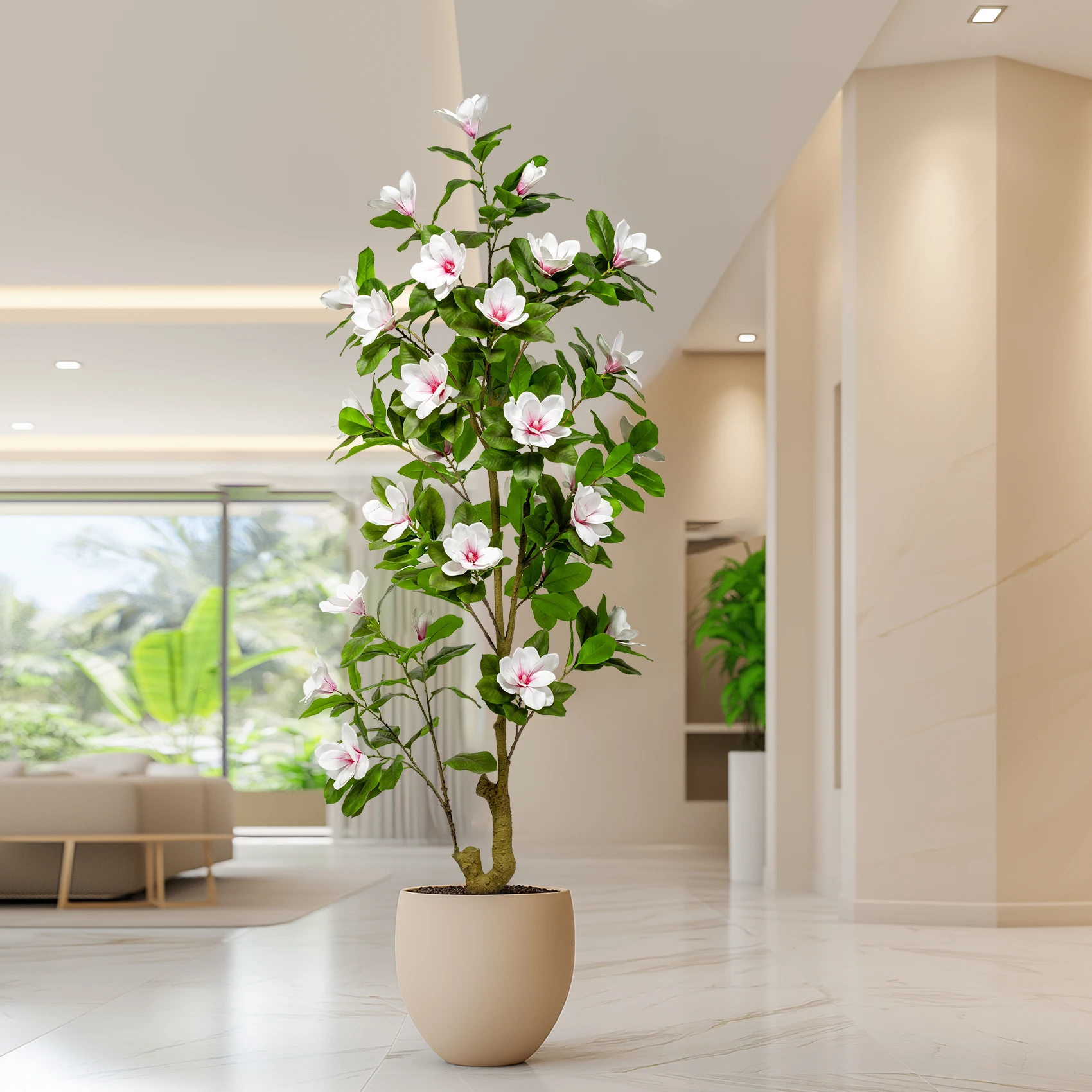 Natural Appearance Artificial Magnolia Orchid Tree Indoor/Outdoor Wedding Birthday Party Landscape Ornament Artificial Plant - view 5