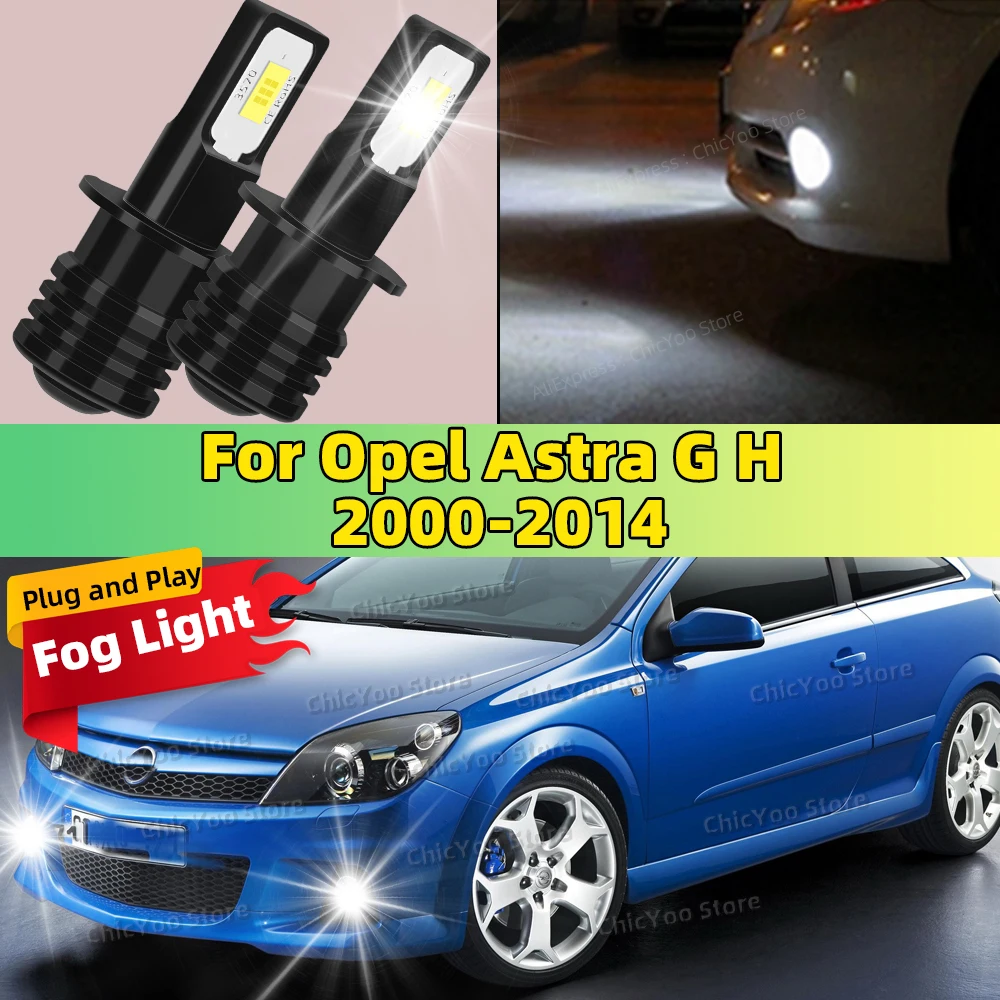 

Для Opel Astra G H 2000-2014 2008 2009 2010 2011 2012 2013 2X светодиодный автомобильный светильник передняя лампа противотуманная фара 20000LM ультра яркий
