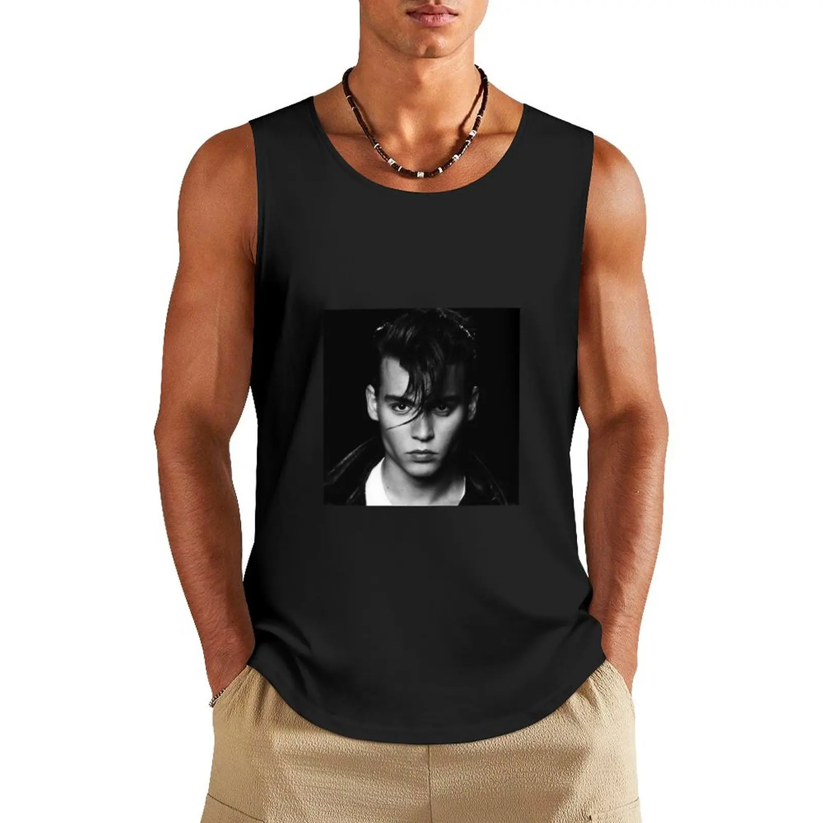 

Johnny Depp Tank Top gym t shirt men muscular man Gym t-shirt man