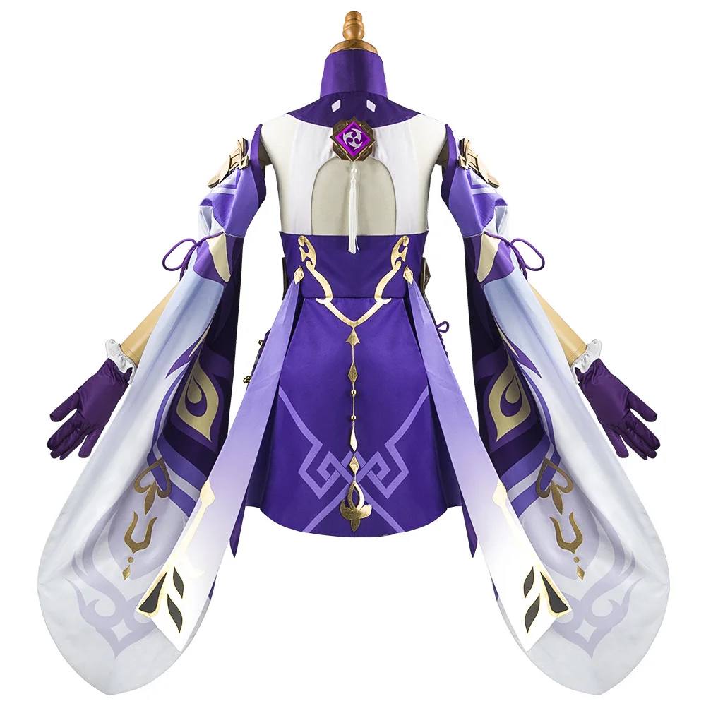 Genshin Impact Keqing Cosplay Costume Uniform Cosplay Anime Chinese Style Halloween Costumes for Women Game view 4