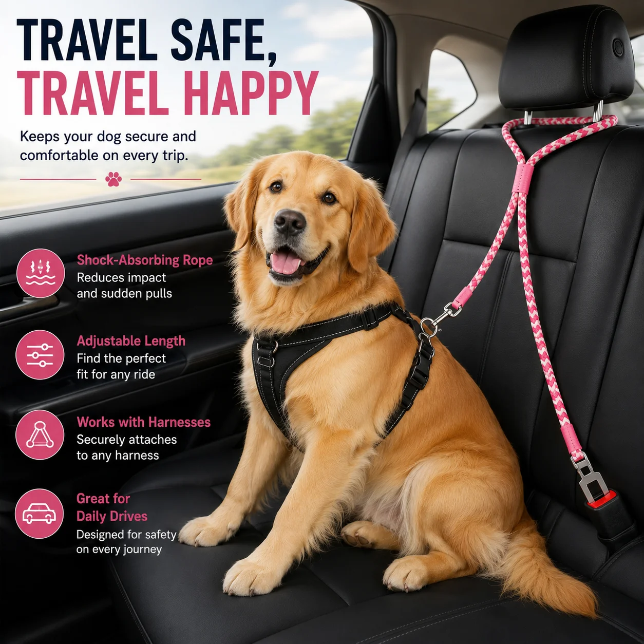 #13 Low Price Dog Seat Belt Harness Deals