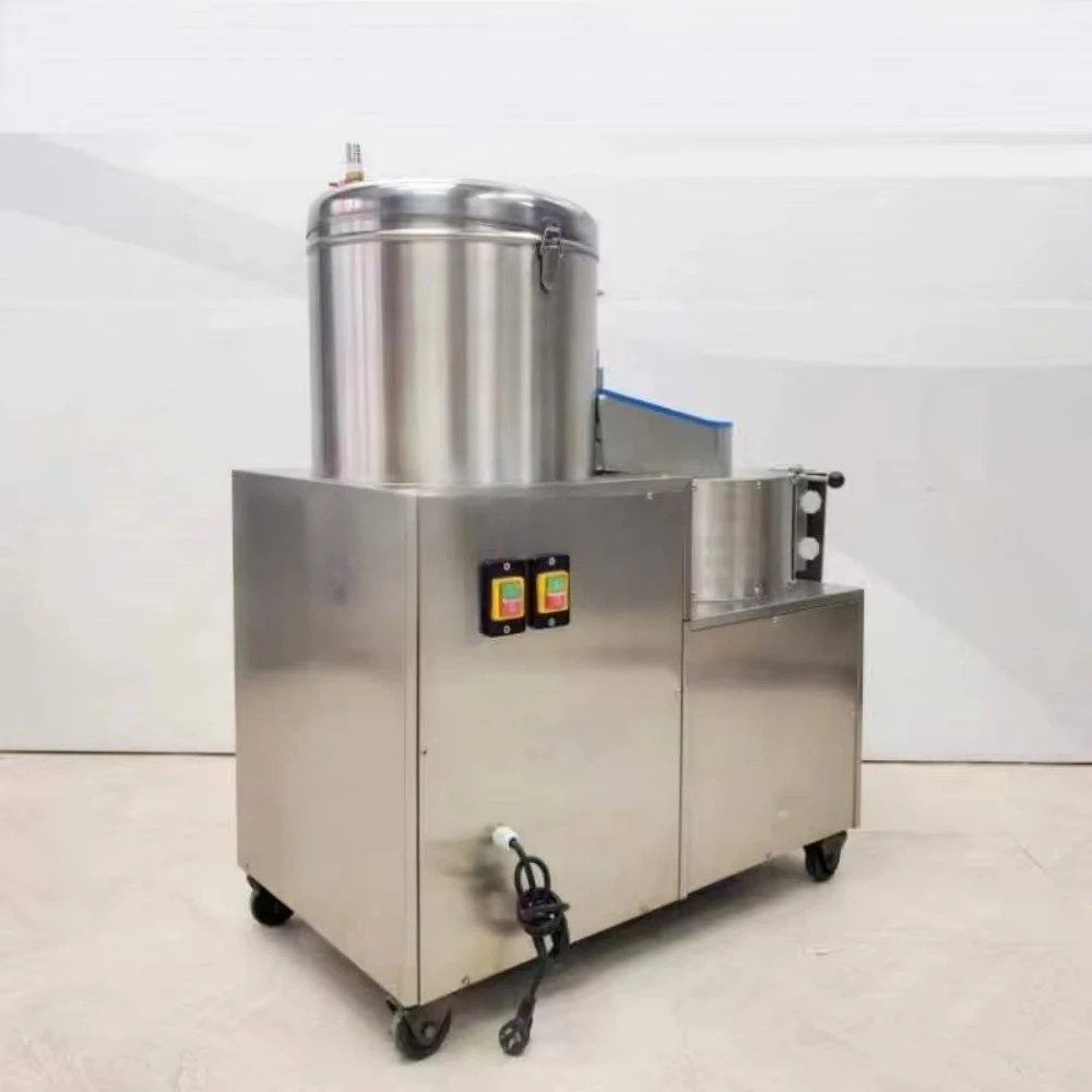 ماكينة تقشير البطاطس الصناعية الأوتوماتيكية بالكامل، مكونات أساسية، محرك المحرك لغسل الفاكهة، تقشير، صنع رقاقة التقطيع #4