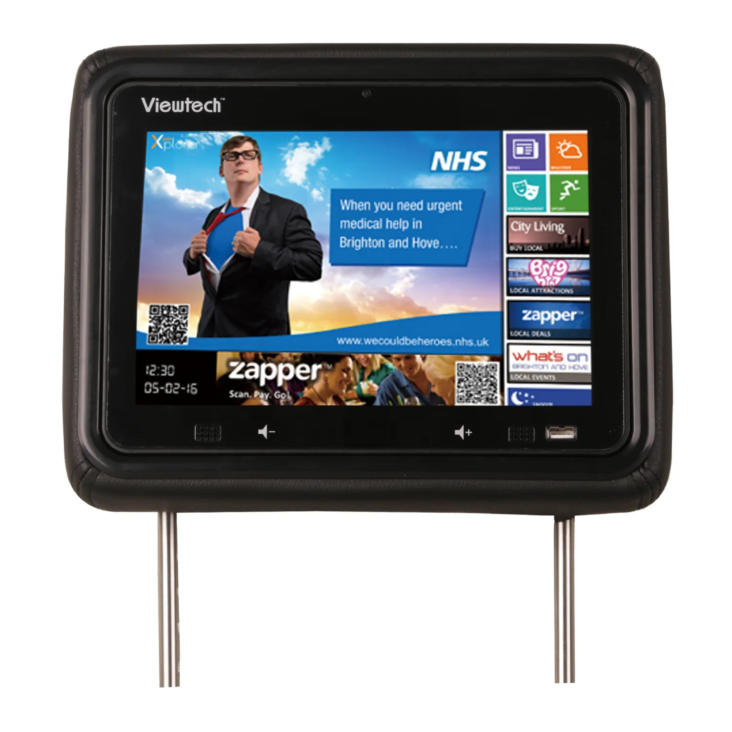 Low Price Sale 10INCH Car Screen Touch Wifi HD Android Advertising Advertising Rear Seat Display TV Car Headrest Monitor Taxi