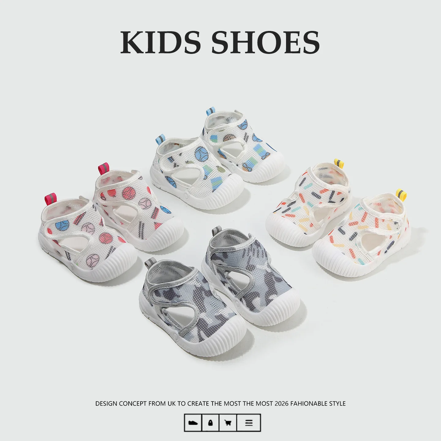 

Baby Walking Shoes Breathable Summer Soft Soled Mesh Shoes for Boys and Girls Baby Sandals Child Non-slip Floor Shoes
