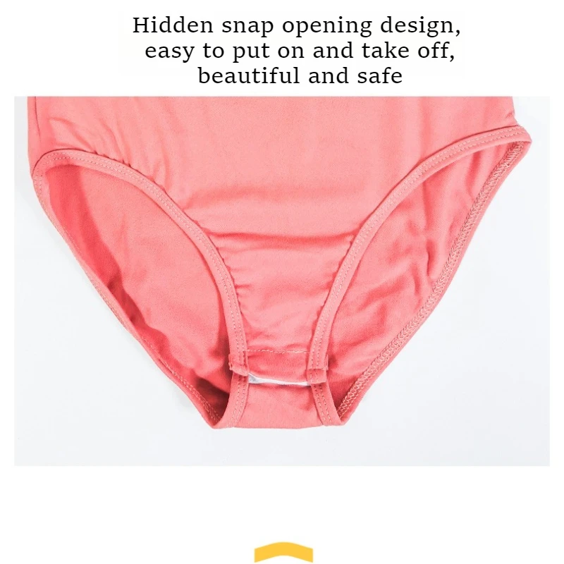 S.limon-leotardo de Ballet para niñas, traje de baile para niños, traje de entrenamiento de gimnasia empalmado frontal con tirantes finos de nailon para niños pequeños