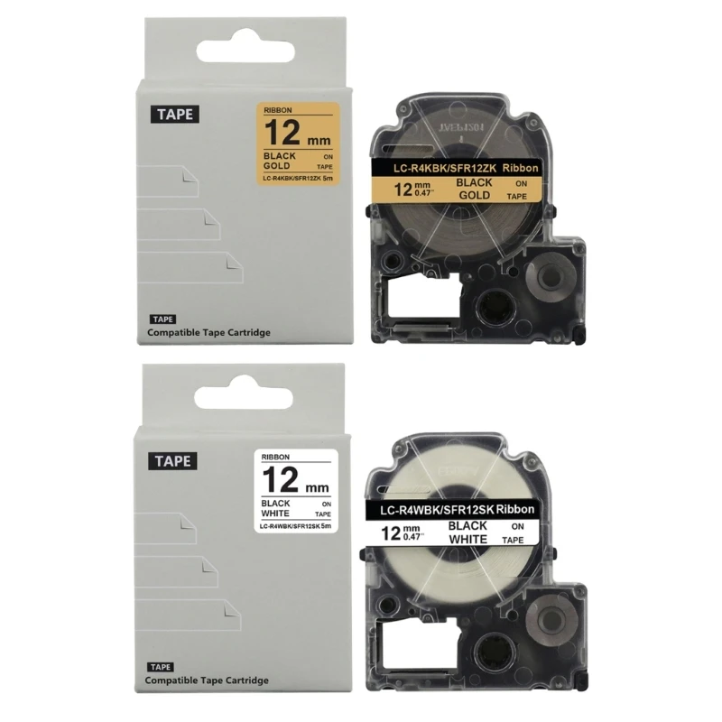 접착성 없는 12mm 장식용 라벨 빌더 테이프 4미터 일관된 다중 프린터 모델용