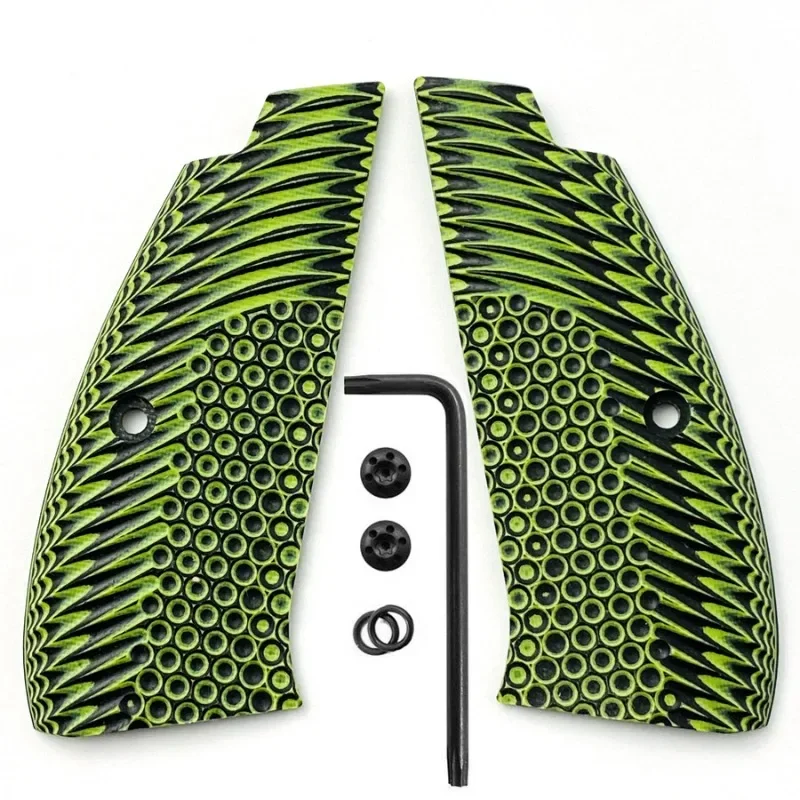 1 Pair CZ75 G10 Handle Grips for Full Size, SP-01, Shadow 2, 75B BD, w/ Screws DIY ScalesGoods in stock