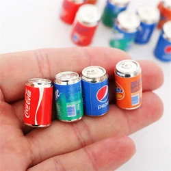 3PCS Mini Cola Soda Drink Can Scale Model Ornament Dollhouse 1:12 modelli di simulazione di bottiglie di bevande in miniatura artigianato di decorazioni per la casa fai da te