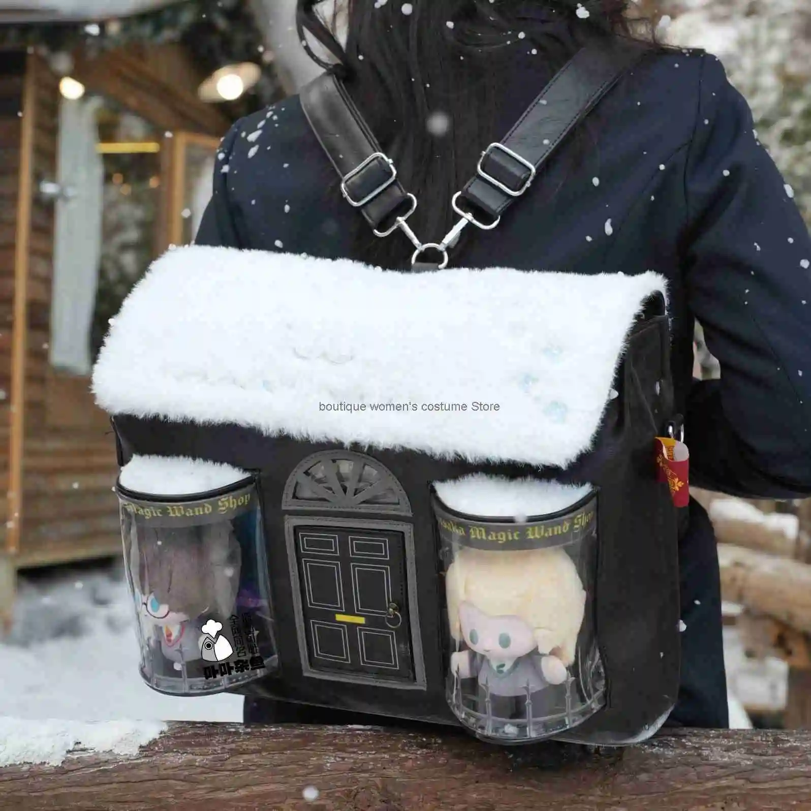 

Fashion Snow House Doll Bag Magic Wand Store 15cm Doll Bag Ita Bag Shoulder Bag Girl Cute Backpack