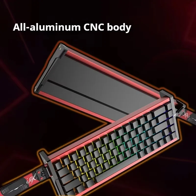 MG68 All Aluminum CNC Magnetic Axis Tri Mode Gaming Keyboard Controller 0.01 Accuracy Socd Hot Plug 8K Esports PC keyboard RGB