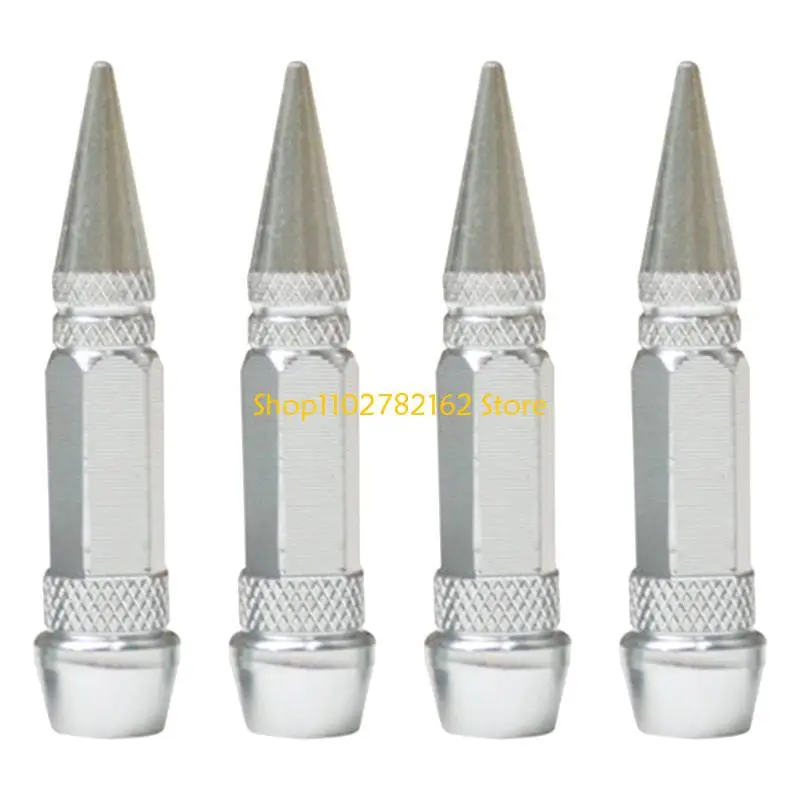 547B 4 Pieces Automobile Anti-theft Tire for Valve Cap Universal for Bicycles and Motorcycles Fit Most for Cars Bicycles Truc