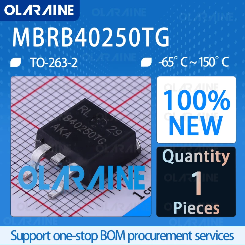 

MBRB40250TG TO-263-2 100%new Schottky diodes and rectifiers IC chip circuit controller switch processor sensor olaraine