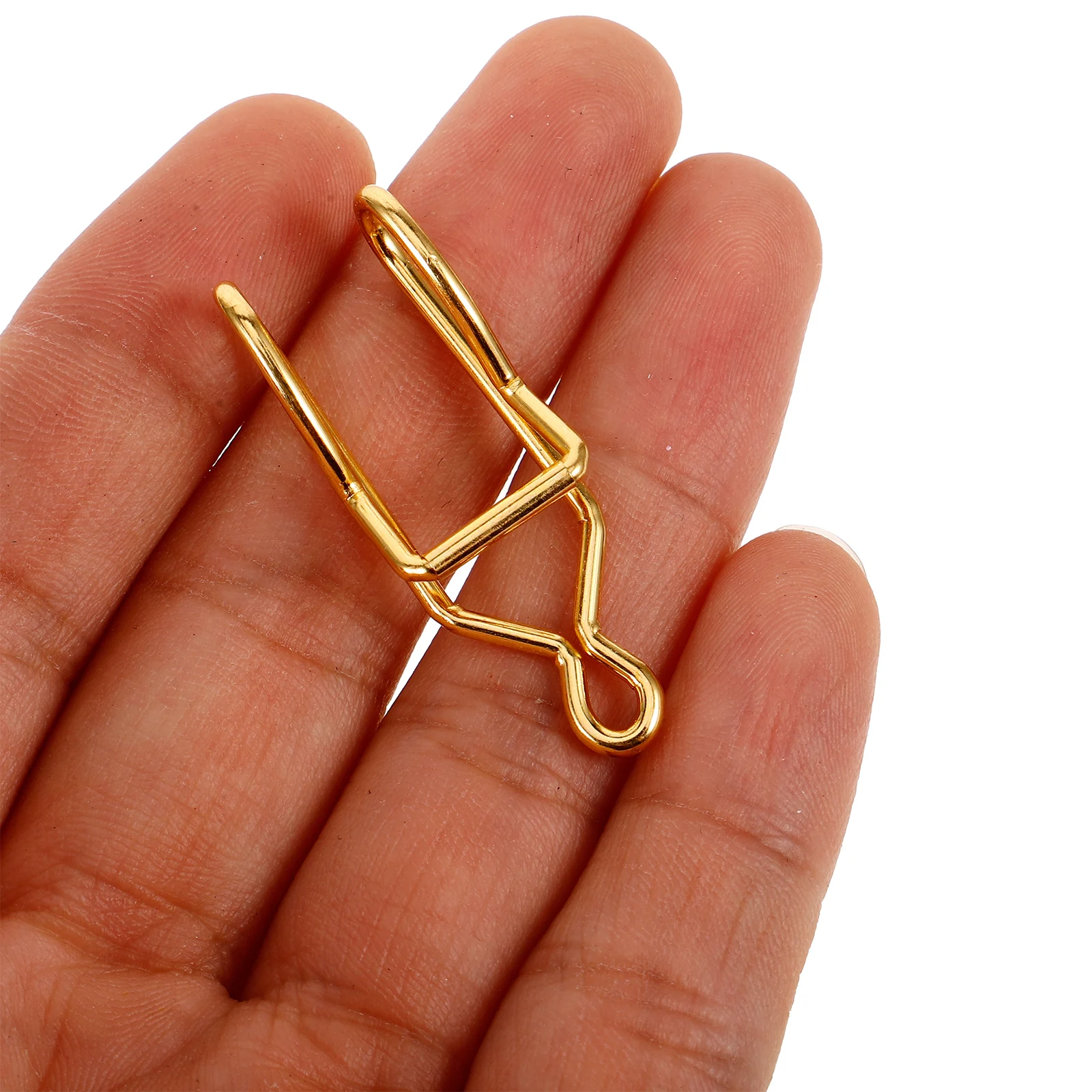 

50 Pcs Pocket Watch Chain Parts Clamps Headwear Accessories Crimp Hanging Clips