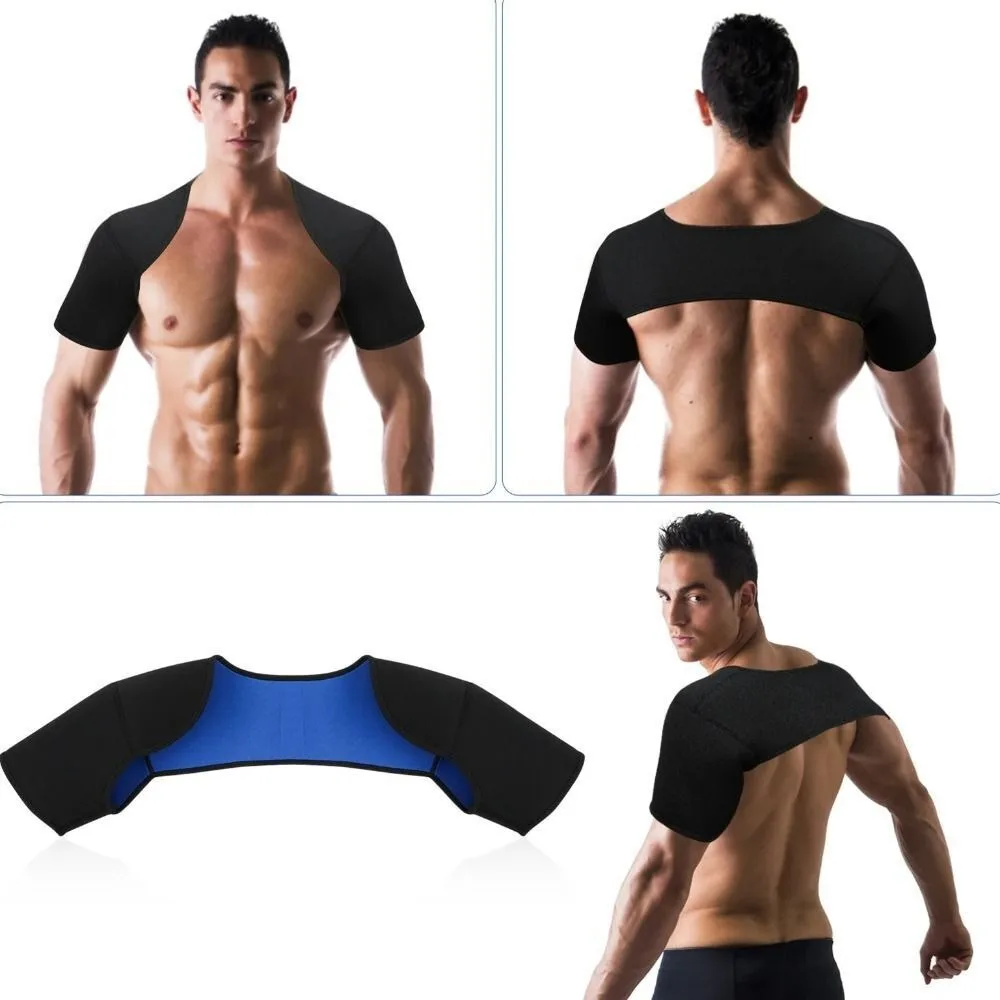 

Breathable Double Shoulder Back Support Badminton Easy To Wear Safe Protector Shoulder Basketball Sports Shoulder Protection