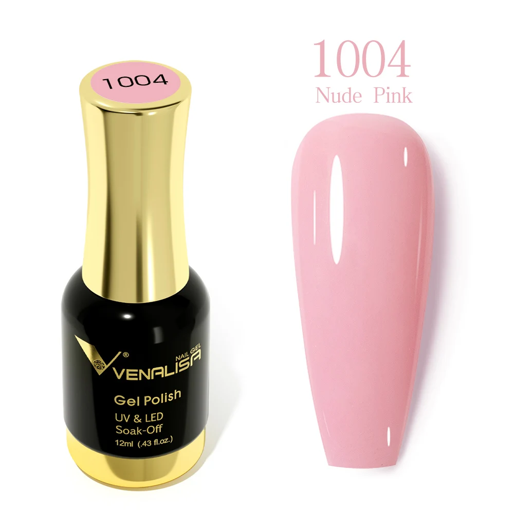 12 مللي VENALISA طويل ارتداء جيل للأظافر البولندية هلام الوردي عارية هلام الورنيش التغطية الكاملة بريق اللؤلؤ نقع قبالة UV LED UV LED هلام