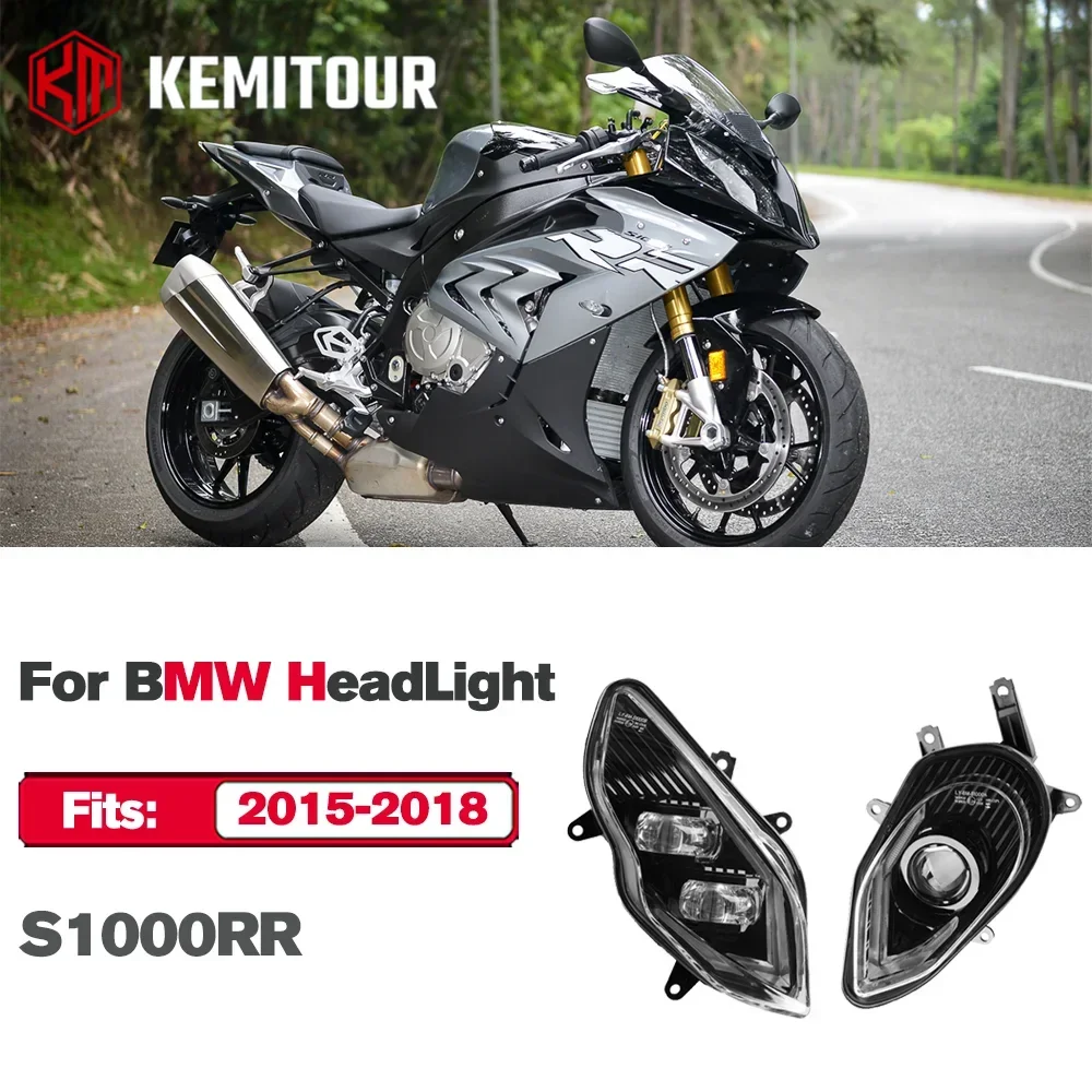

E24 Headlight For BMW S1000RR 2015-2018 Motorcycle Front HeadLamp Assembly High Low Bead Led DRL S 1000 RR Moto Accessories