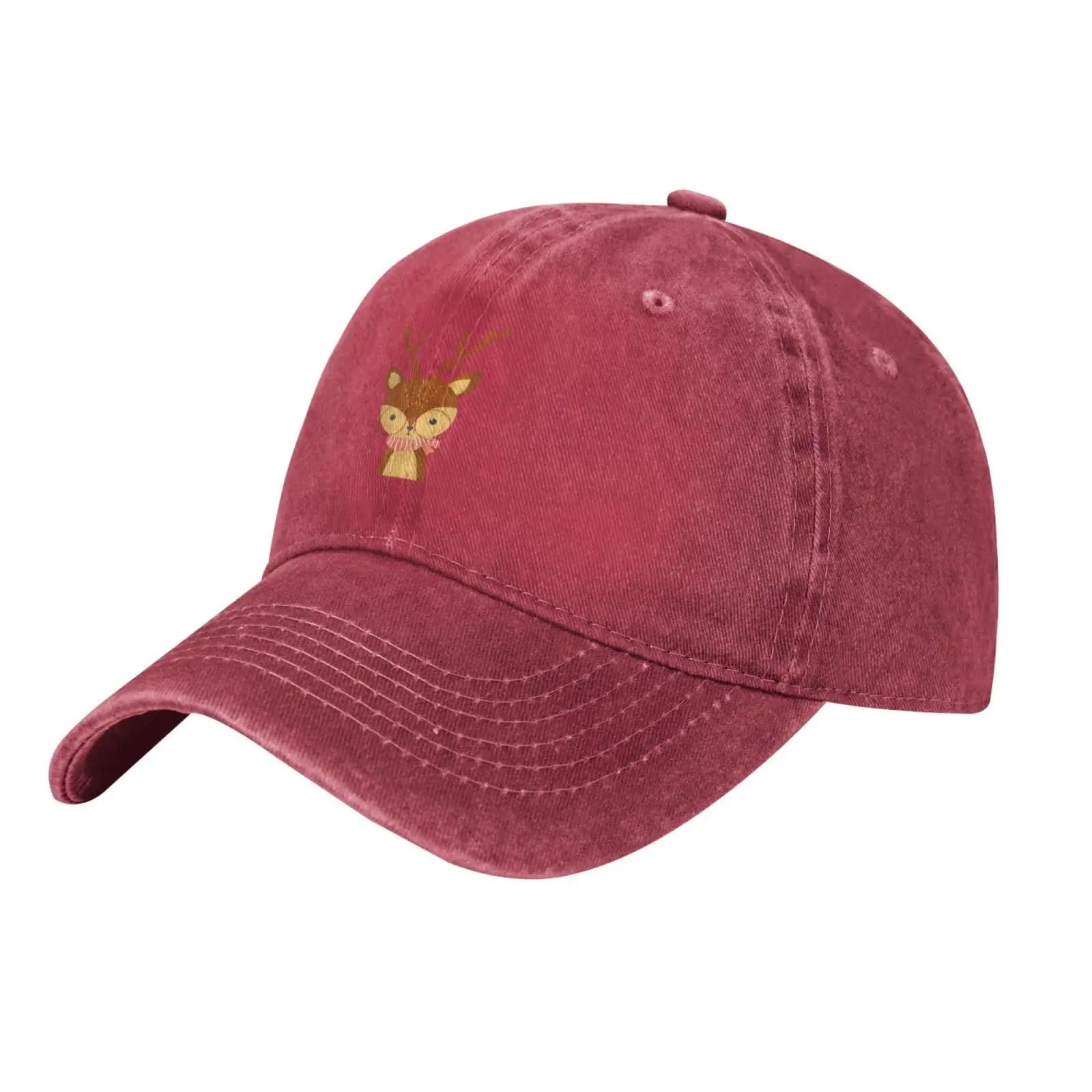 Cute Deer Baseball Cap for Men Women Vintage Trucker Hat Golf Hats Dad Hat