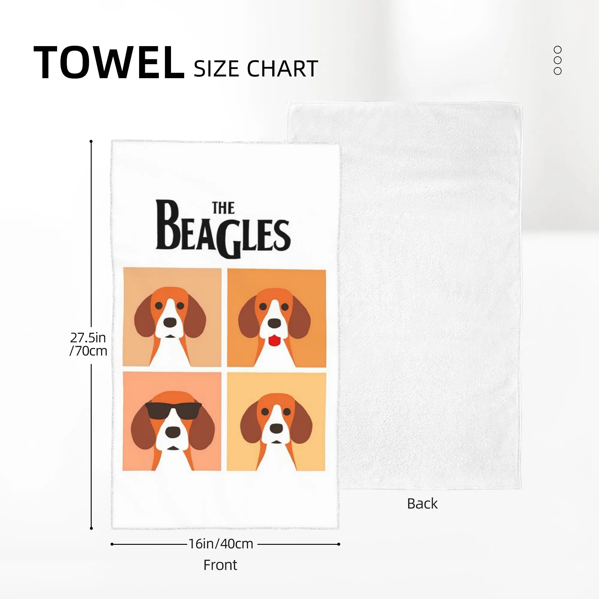 Custom the beagles Soft Face Towel Quick Dry Pool Bath Cotton Towels Absorbent Quick