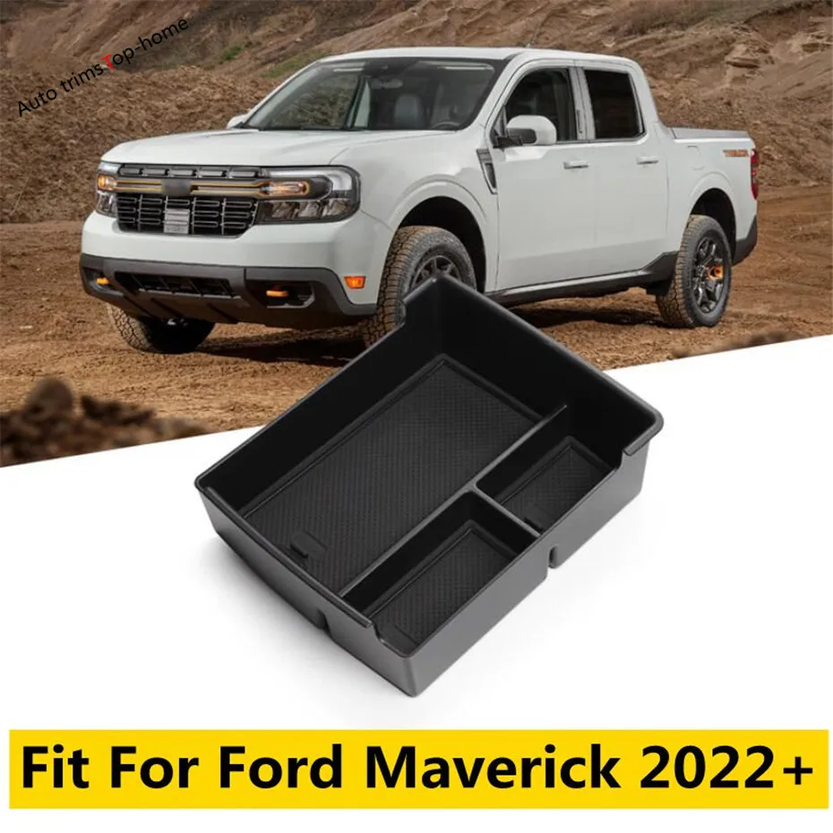 

Car Central Armrest Storage Box Console Arm Rest Tray Pallet Container Cover Fit For Ford Maverick 2022 2023 Accessories