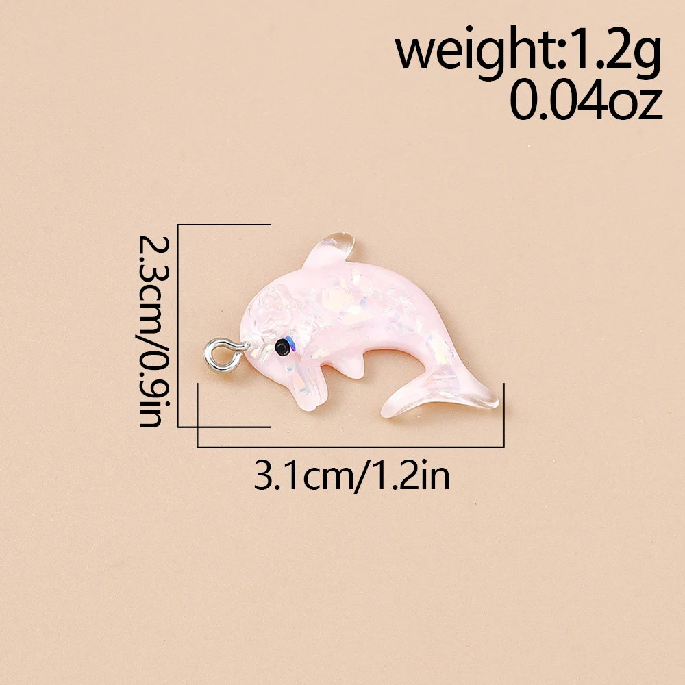 20 Stück niedliche Anhänger mit Meereslebewesen, Delfin, Schildkröte, für die Schmuckherstellung, Ohrringe, Halsketten, Armbänder, DIY-Bastelzubehör – Detail 24