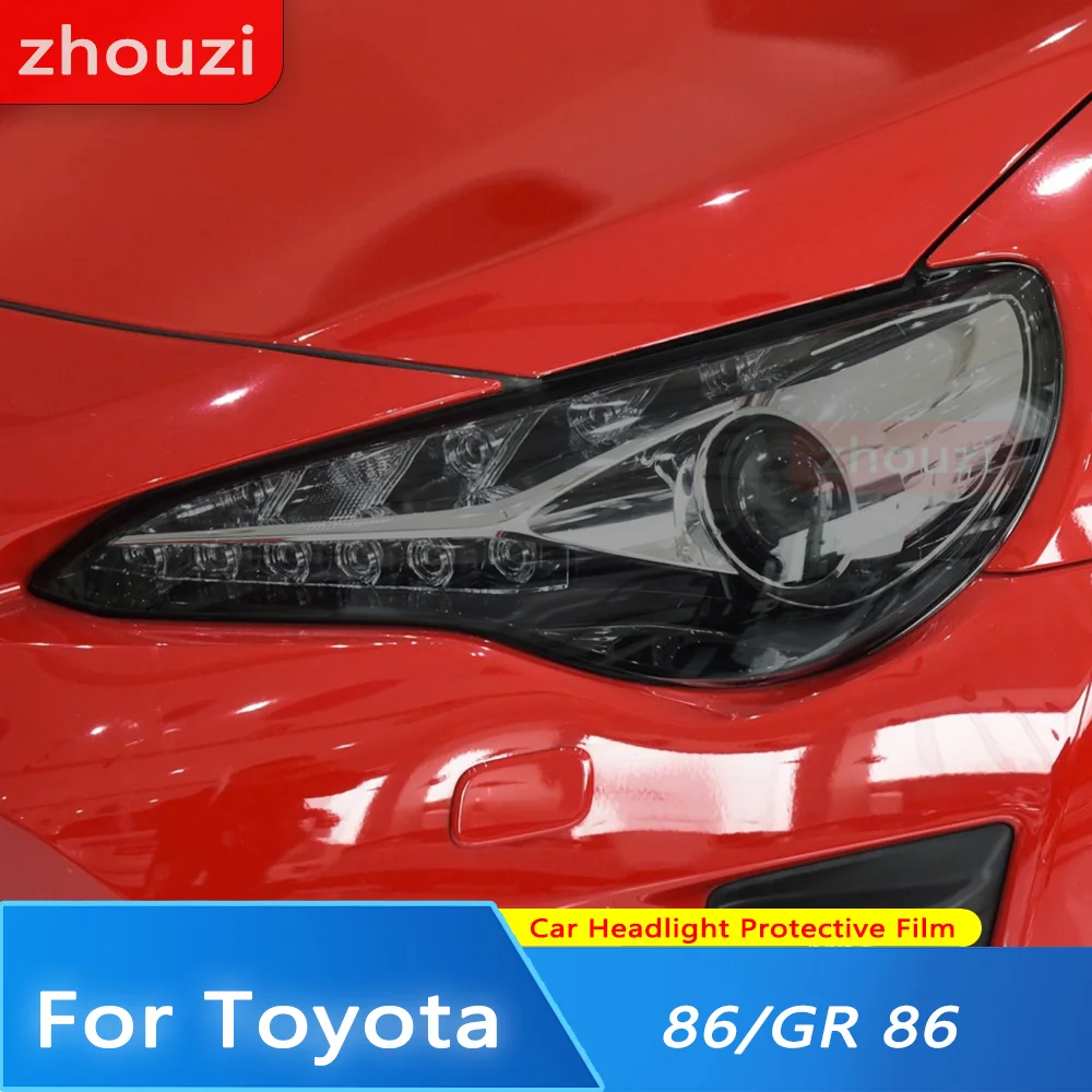 

Пленка для автомобильной фары, 2 шт., для Toyota 86 GT GR86 12-20 21-2022, ТИНТ, Черная защитная пленка, прозрачная наклейка из ТПУ