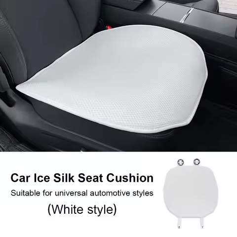 Ice Silk Car Front Seat Mat Cushion For Abarth 595 Fiat 500 500L 500X 500C Panda Fiorino Punto Bravo Qubo Seat Pad Protector