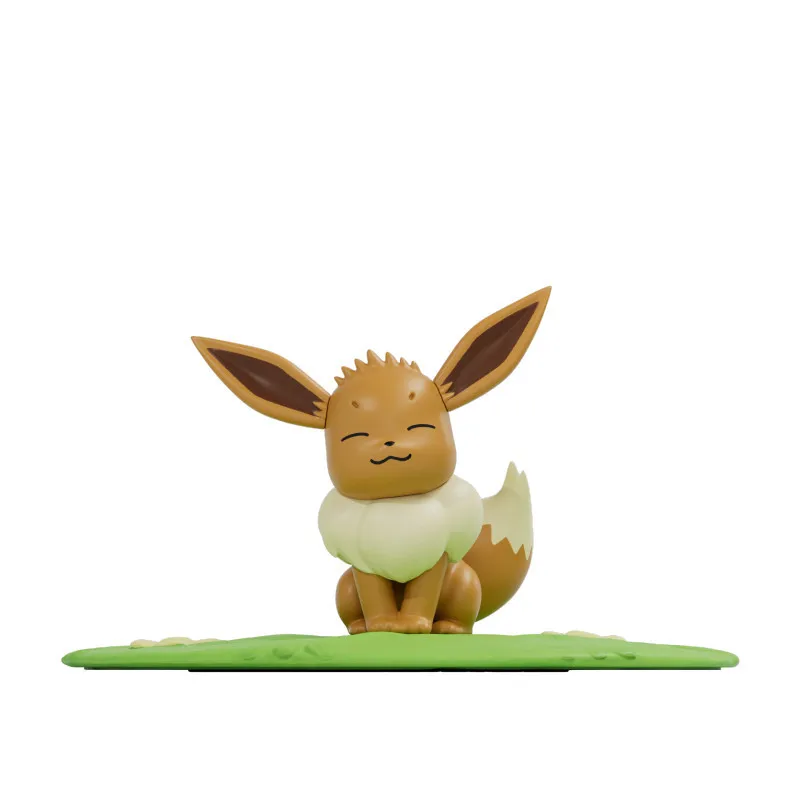 Echte Pokemon Pikachu Sleutelhanger Snorlax Squirtle Eevee Anime Actiefiguren Speelgoed Sleutelhanger Geur Hanger Halloween Geschenken