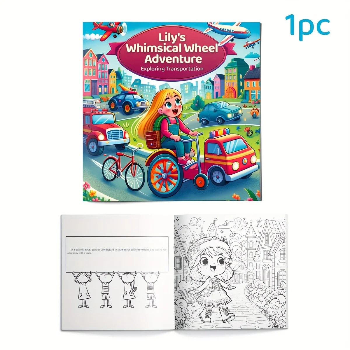 Transportation, Professions and Famous Landmarks Drawing Collection for Early Learners, 3-Theme City Discovery Activity Series