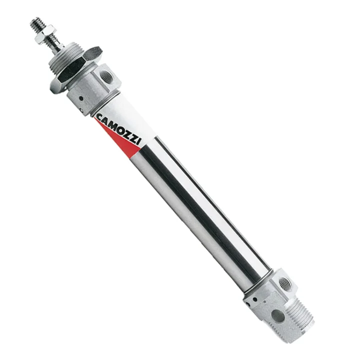 Camozzi 24N2A25A080V-25mm Bore, 80mm Stroke, Double Acting, Series 24 Magnetic Mini Cylinders