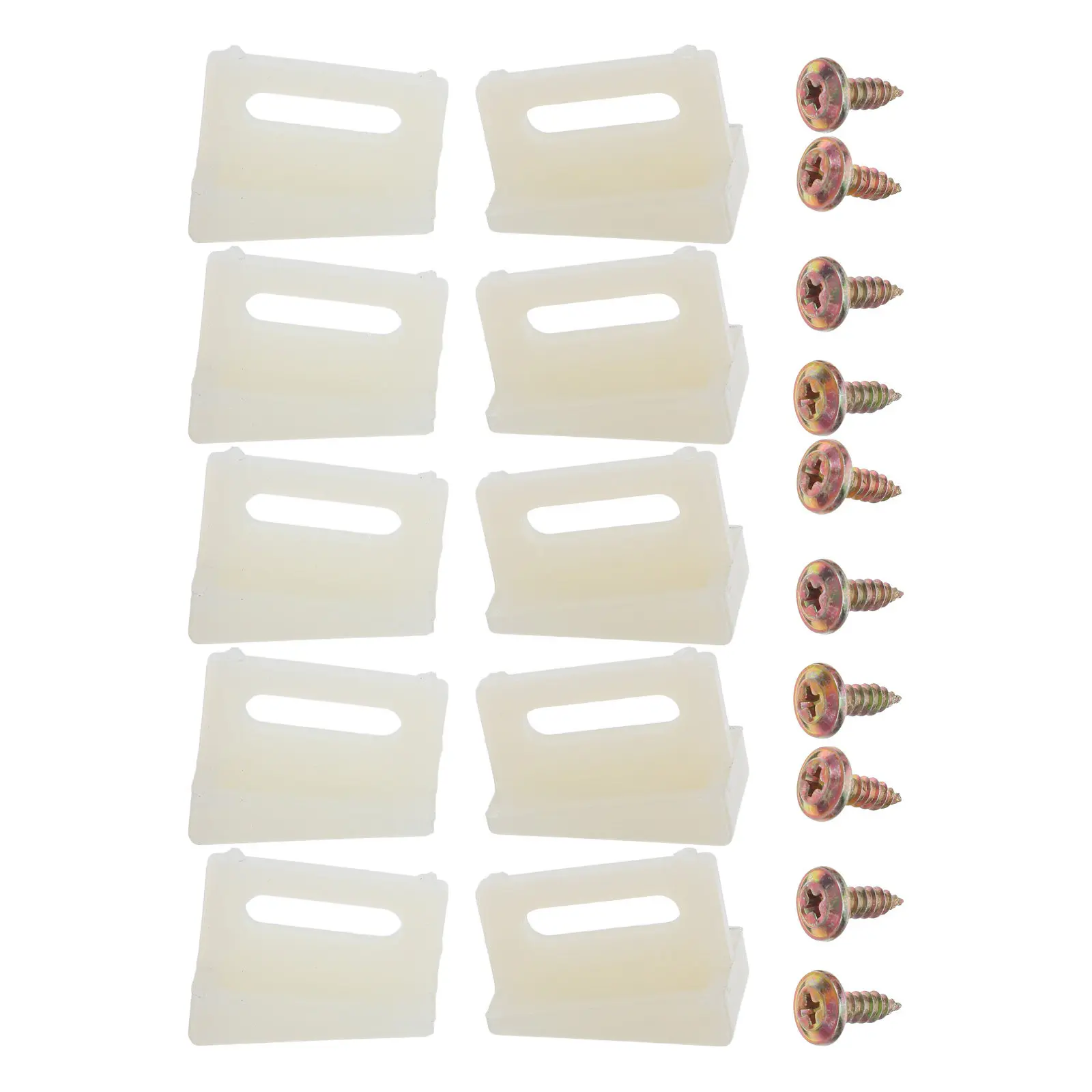 

10 комплектов направляющих для раздвижных дверей, усиленные пластиковые напольные направляющие для дверей-пеналов, с защитой от смещения, позиционирующие фиксаторы, плавное и бесшумное скольжение